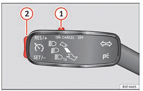 Seat Ibiza. Velocidad de crucero (regulador de velocidad - GRA)