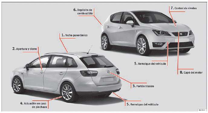 Seat Ibiza. Vista exterior