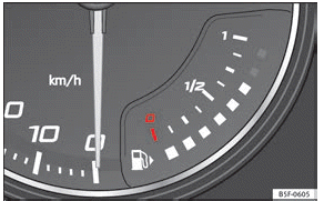 Seat Ibiza. Fig. 123 Indicador de combustible.
