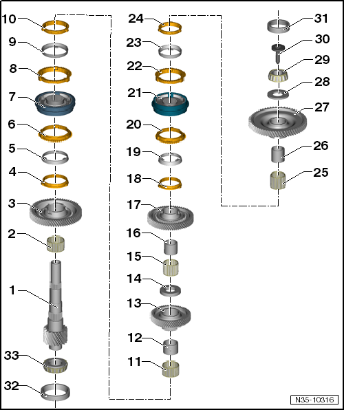 Seat Ibiza. Árbol secundario 1: desarmar y armar, cuadro general