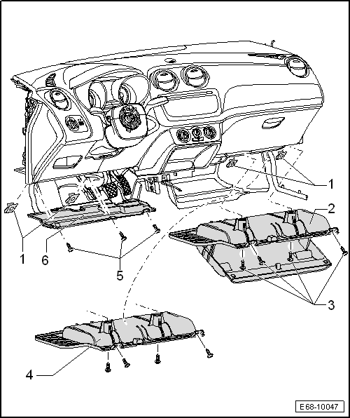 Seat Ibiza. Cubiertas inferiores: cuadro general de montaje