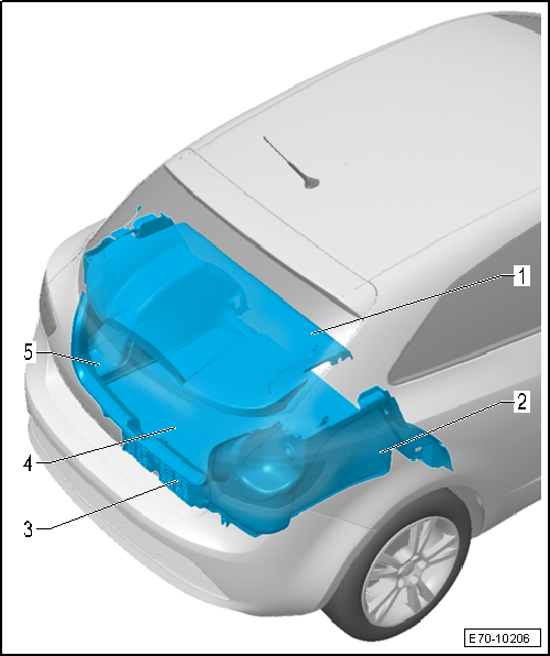 Seat Ibiza. Revestimientos del maletero, modelo 3 puertas